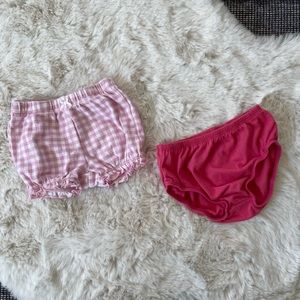 Set/lot of 2 baby girl Carters & Okie Dokie diaper covers, 3 months NWOT